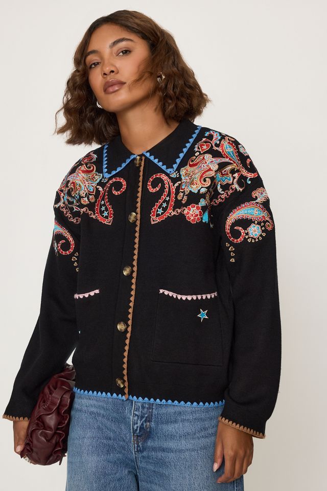 Never Fully Dressed Paisley Embroidered Cardigan #5