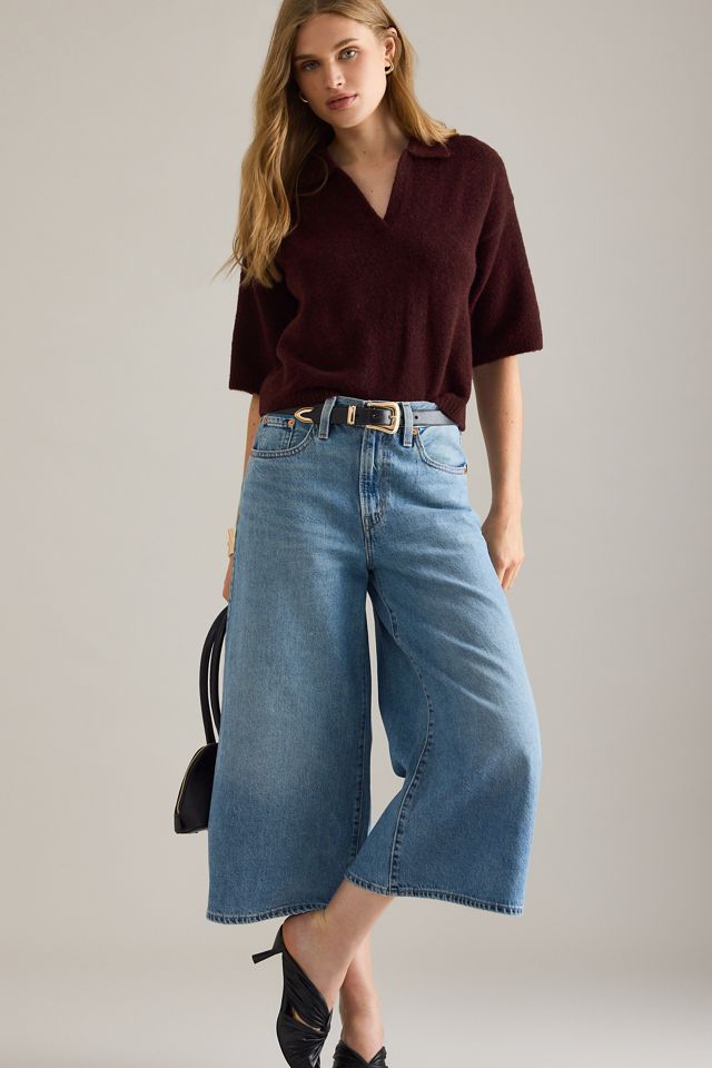 Nobody's Child Open Collar Knitted Polo Top #4