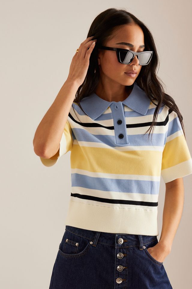 ALIGNE Polo en maille à rayures Emmet #3