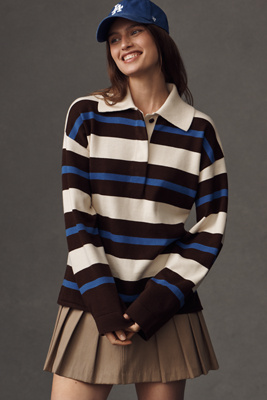 Aligne Ester Wool-blend Rugby Stripe Jumper In Multi