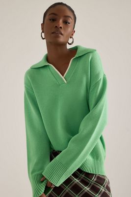 ALIGNE Judith Wool-Blend Polo Jumper