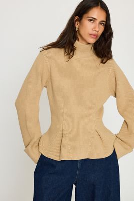 ALIGNE Chase Rollkragen-Wollmischung-Schößchen-Pullover