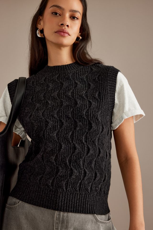 Gilet en laine Luna gris marengo Thinking Mu #3