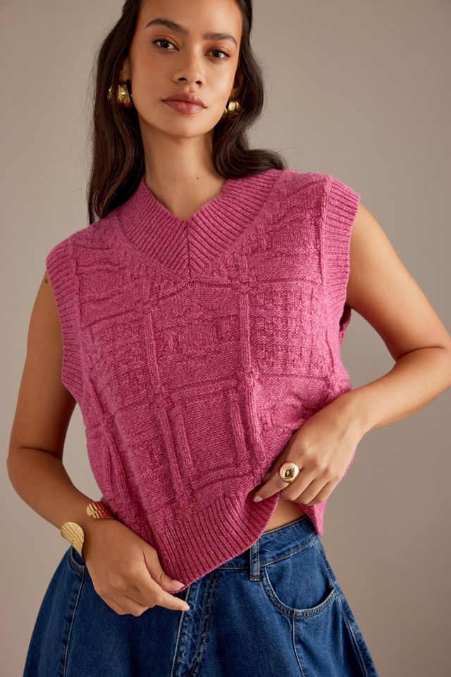 Thinking Mu Links Mica Wool Sweater Vest | Anthropologie UK