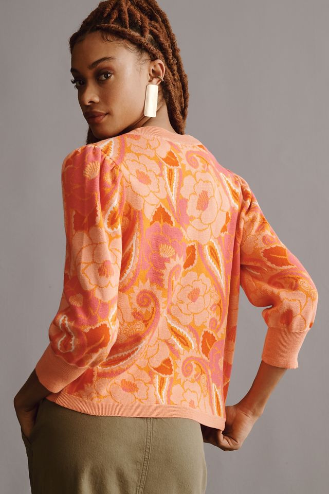 Farm Rio x Anthropologie Paisley Pullover Sweater #1