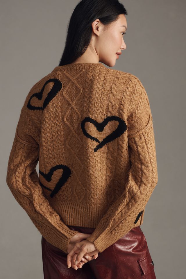 Maeve Graphic Intarsia Cardigan Sweater #1