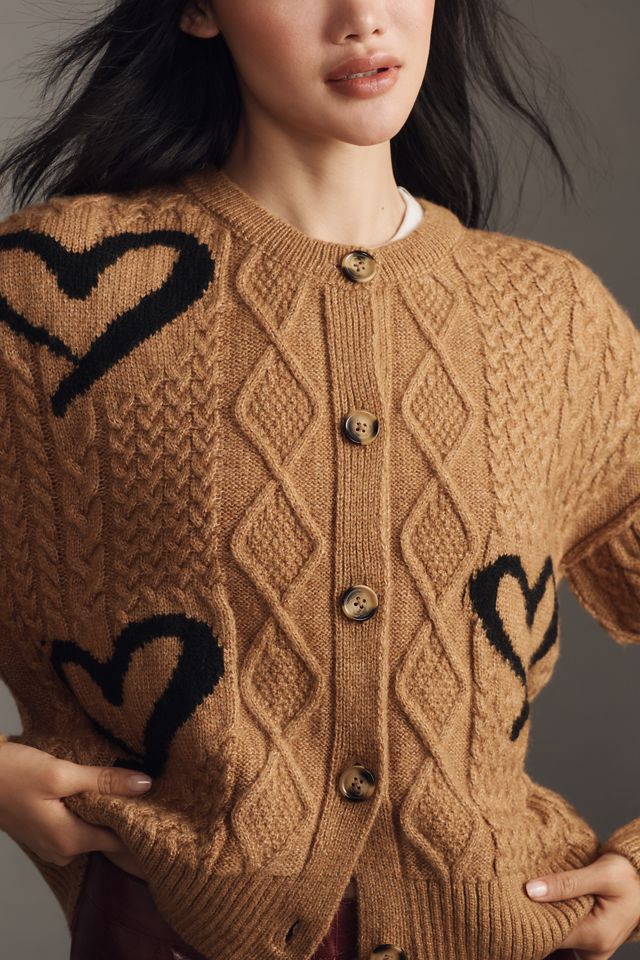 Maeve Graphic Intarsia Cardigan Sweater #2