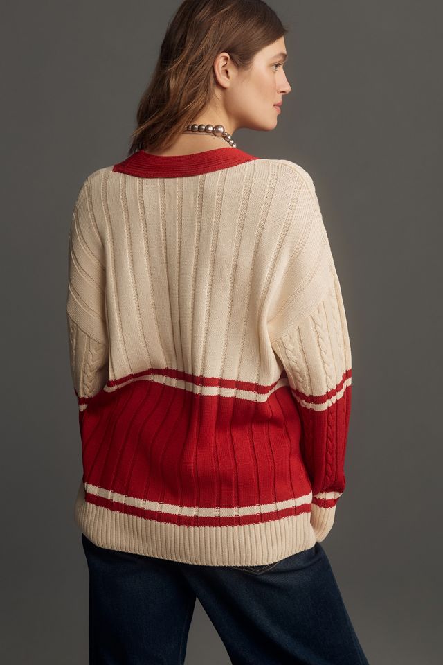 Maeve Cardigan Varsity oversize #2