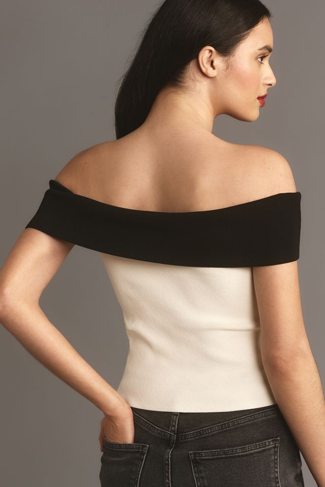 Haut Maeve à épaules dénudées avec nœud #2