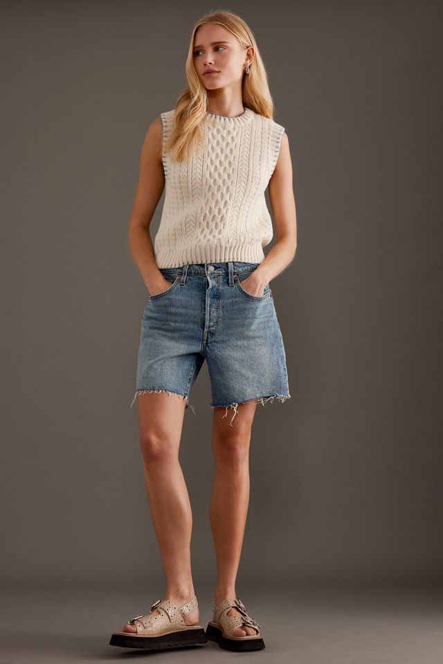 Blake LDN Mercer Wool Cable Knit Sweater Vest #1