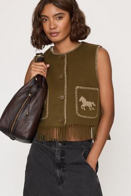Gilet con Ricamo Cavallo The Tiny Big Sister