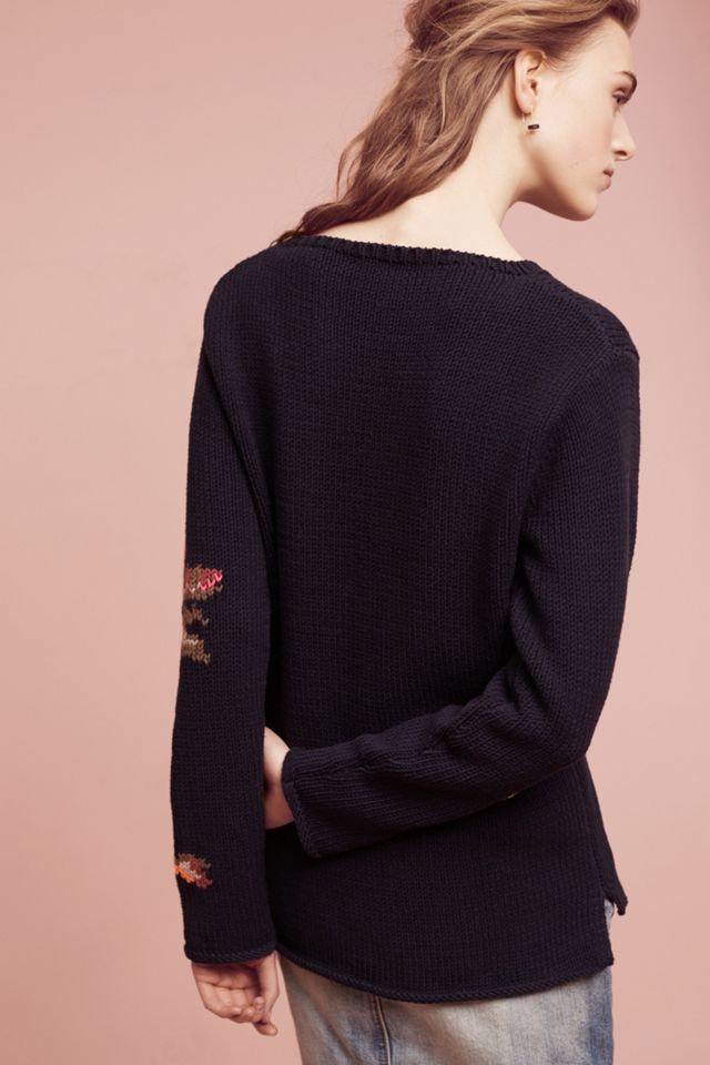 Floral Knit Pullover #2