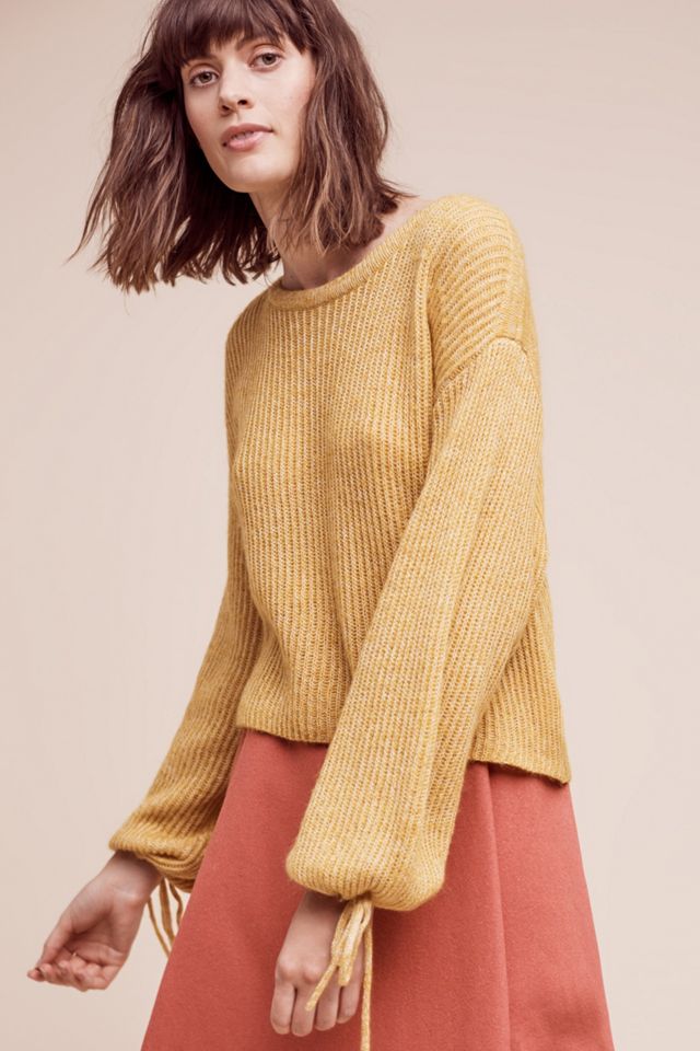 Papillon Balloon-Sleeve Sweater
