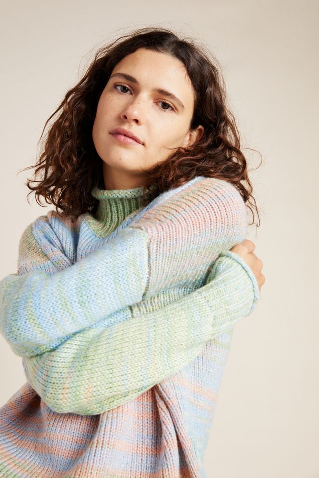 Willa Space-Dyed Turtleneck Sweater #1