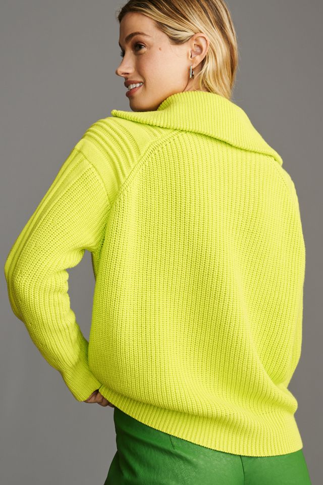 525 Neon Long-Sleeve Quarter-Zip Sweater #2