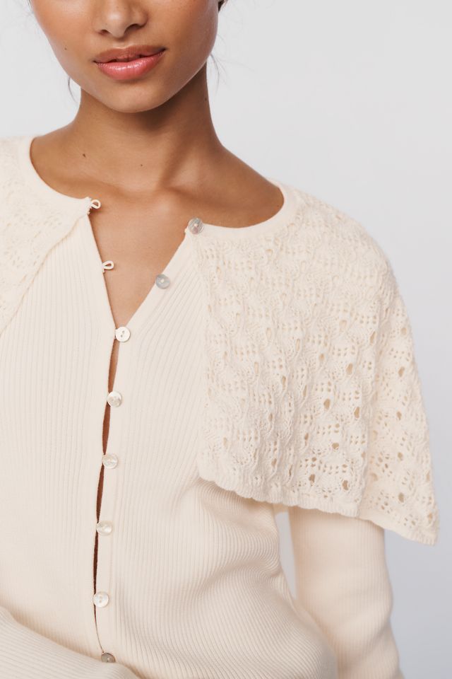 525 Beatrice 100% Cotton Cape Cardigan #2