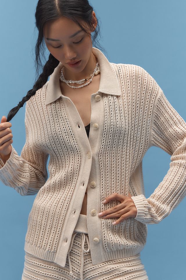 Joe's Jeans Arlo Crochet Long-Sleeve Buttondown Shirt #2