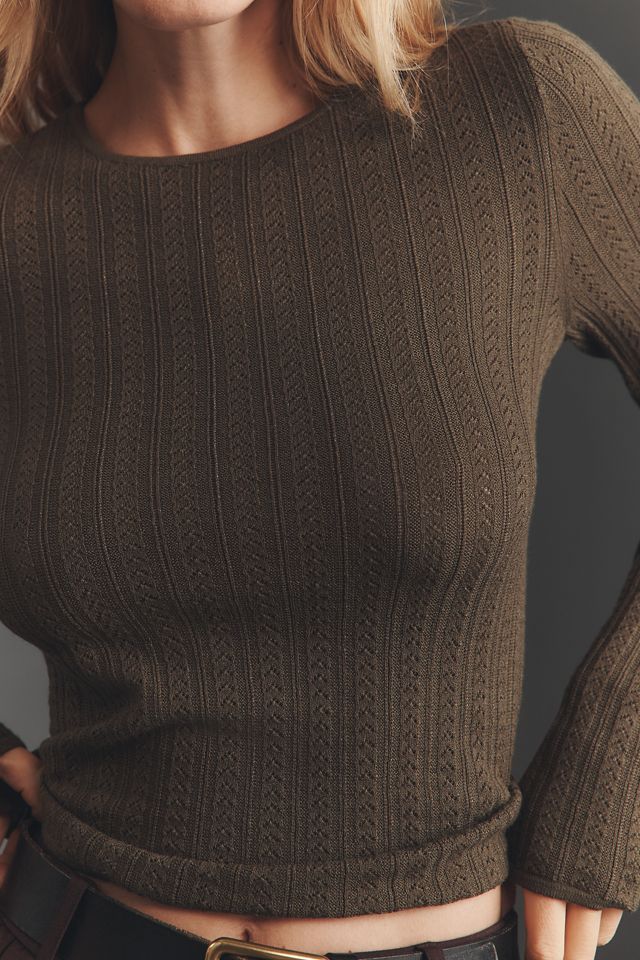 PAIGE Alis Crew-Neck Pointelle Sweater #2