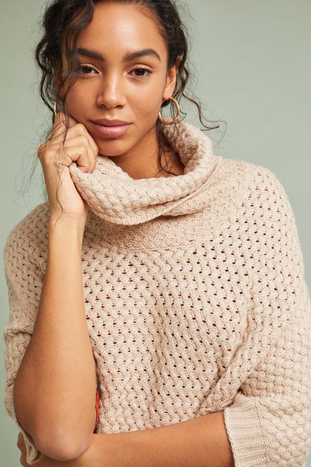 Textured Poncho Pullover #2