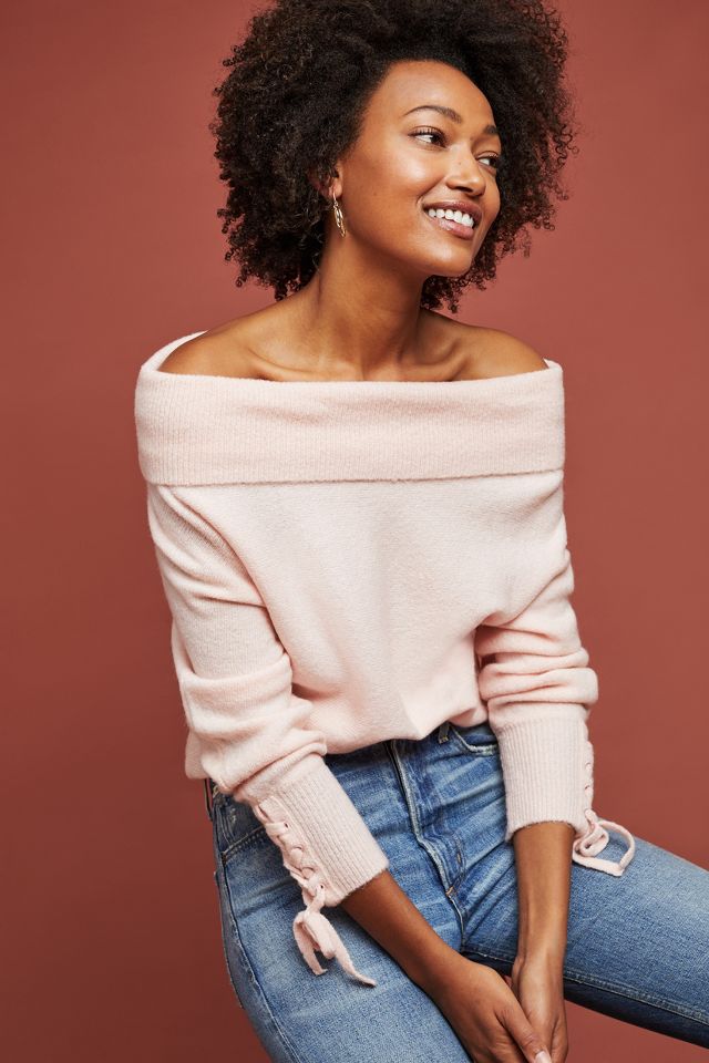 Winter Paradise Off The Shoulder Sweater