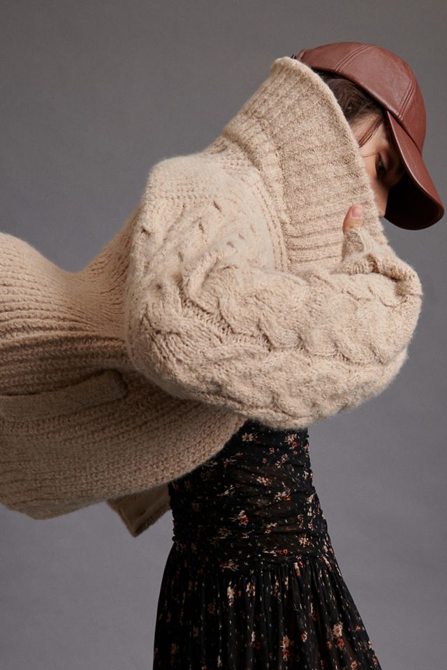 Cable-Knit Cardigan #1