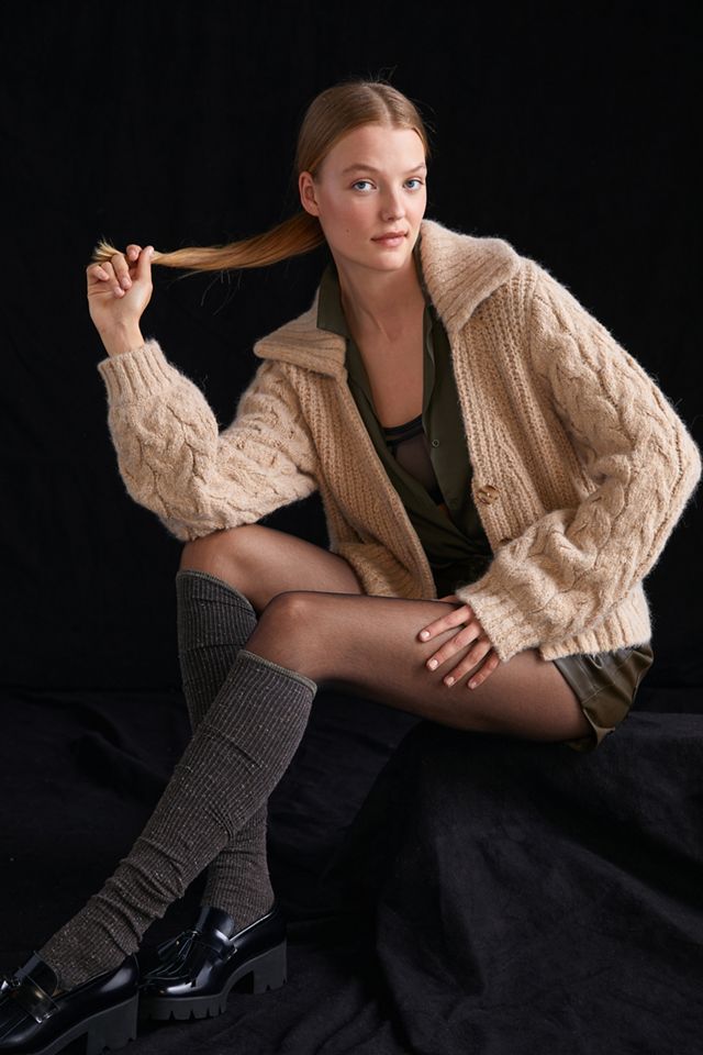 Cable-Knit Cardigan #3