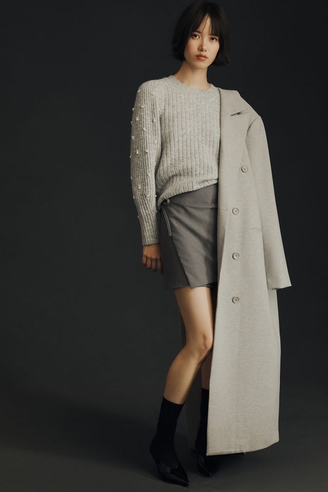 Maeve Pearl-Embellished Sweater #2