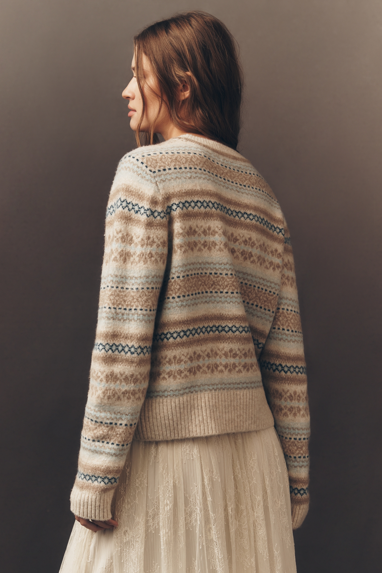 Design History Crew-Neck Fair Isle Sweater
