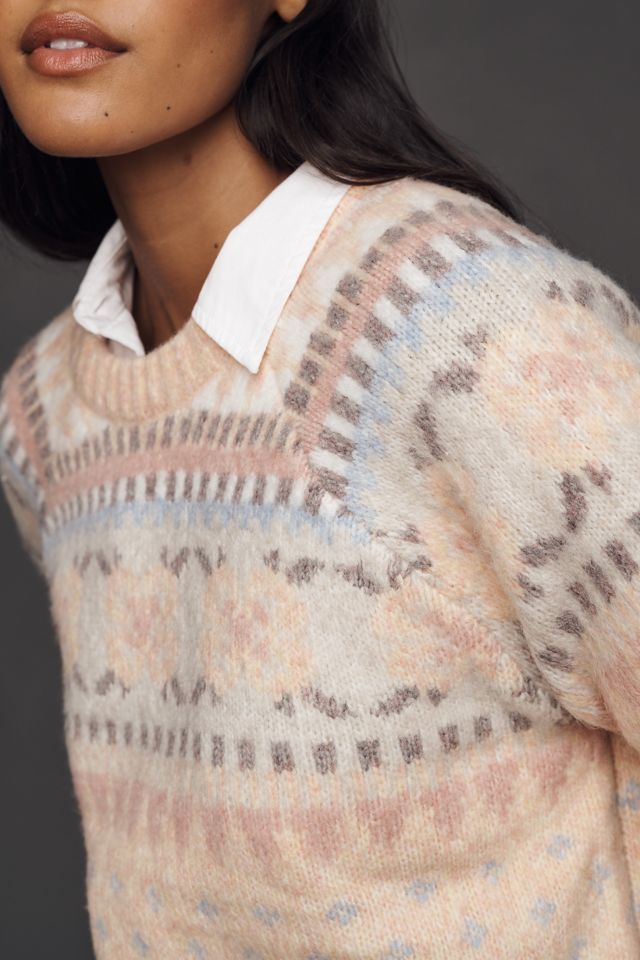 Design History Pastel Long-Sleeve Crewneck Sweater #2