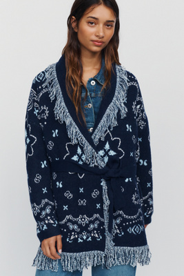 Pilcro Bandana Wrap Cardigan | Anthropologie