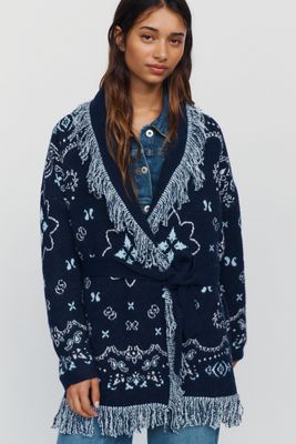 Pilcro Bandana Wrap Cardigan
