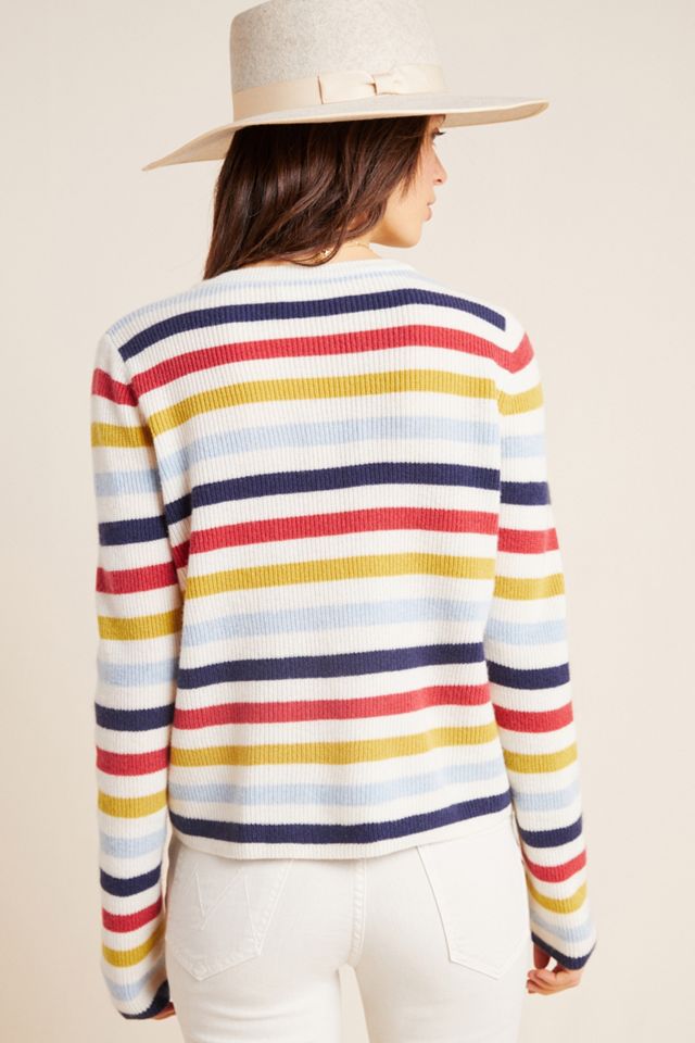 Alyssa Striped Cashmere Sweater #1