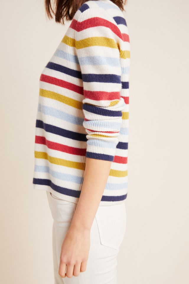 Alyssa Striped Cashmere Sweater #2
