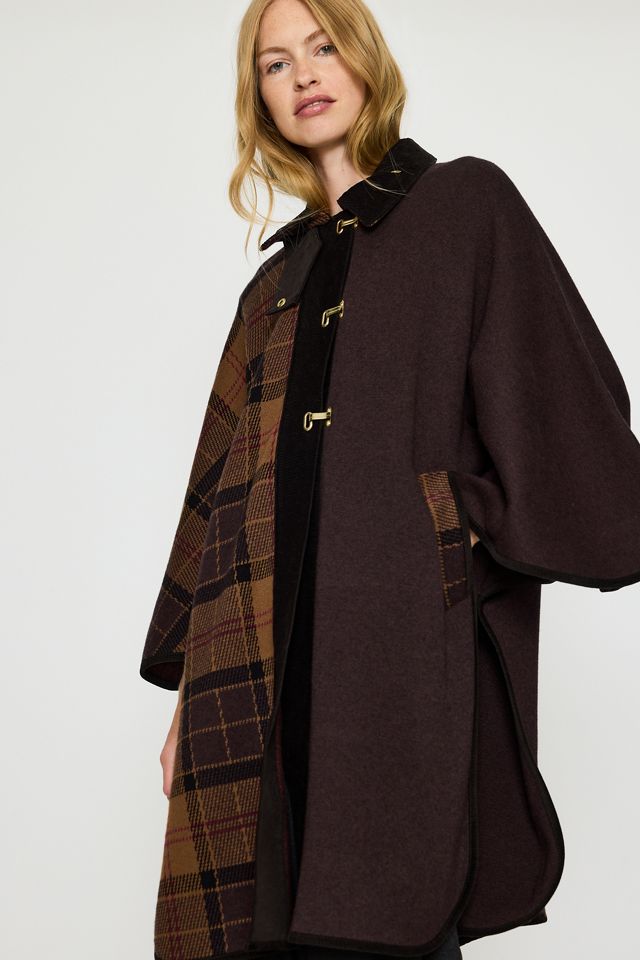 Barbour Elva Wool-Blend Knit Cape #2