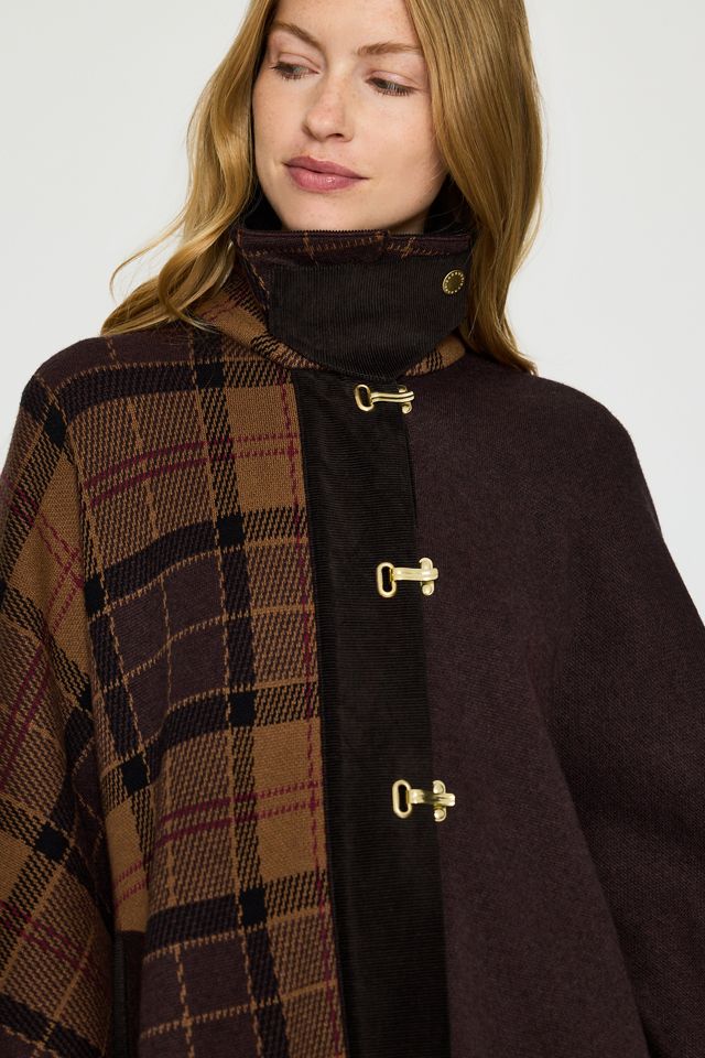 Barbour Elva Wool-Blend Knit Cape #3