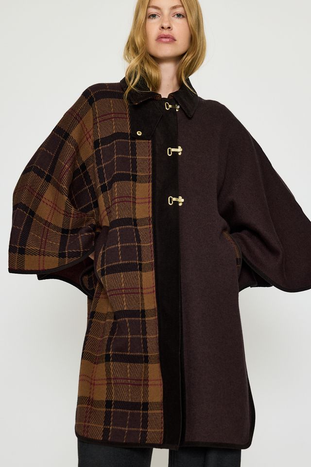 Barbour Elva Wool-Blend Knit Cape #4