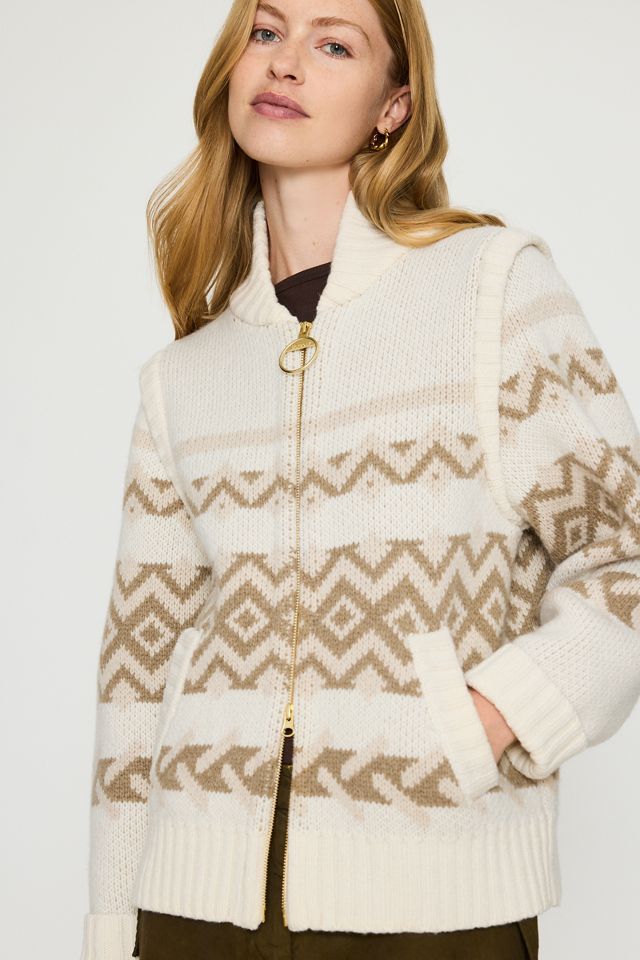 Jersey de Lana Barbour Maplewood con Cremallera Frontal #3
