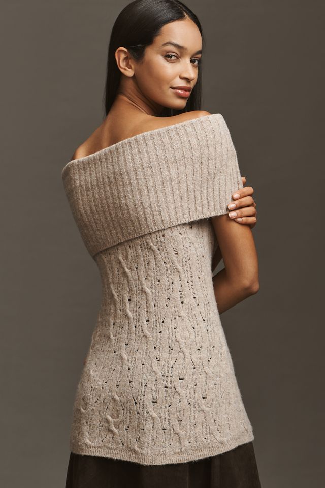 Pilcro Wool-Blend Off-Shoulder Sweater #1