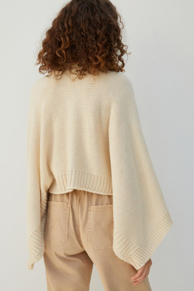 Olivia Cropped Poncho Sweater #2