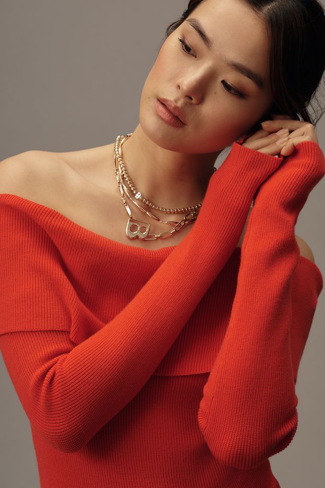 Bishop + Young Blaine Off-The-Shoulder Sweater #3