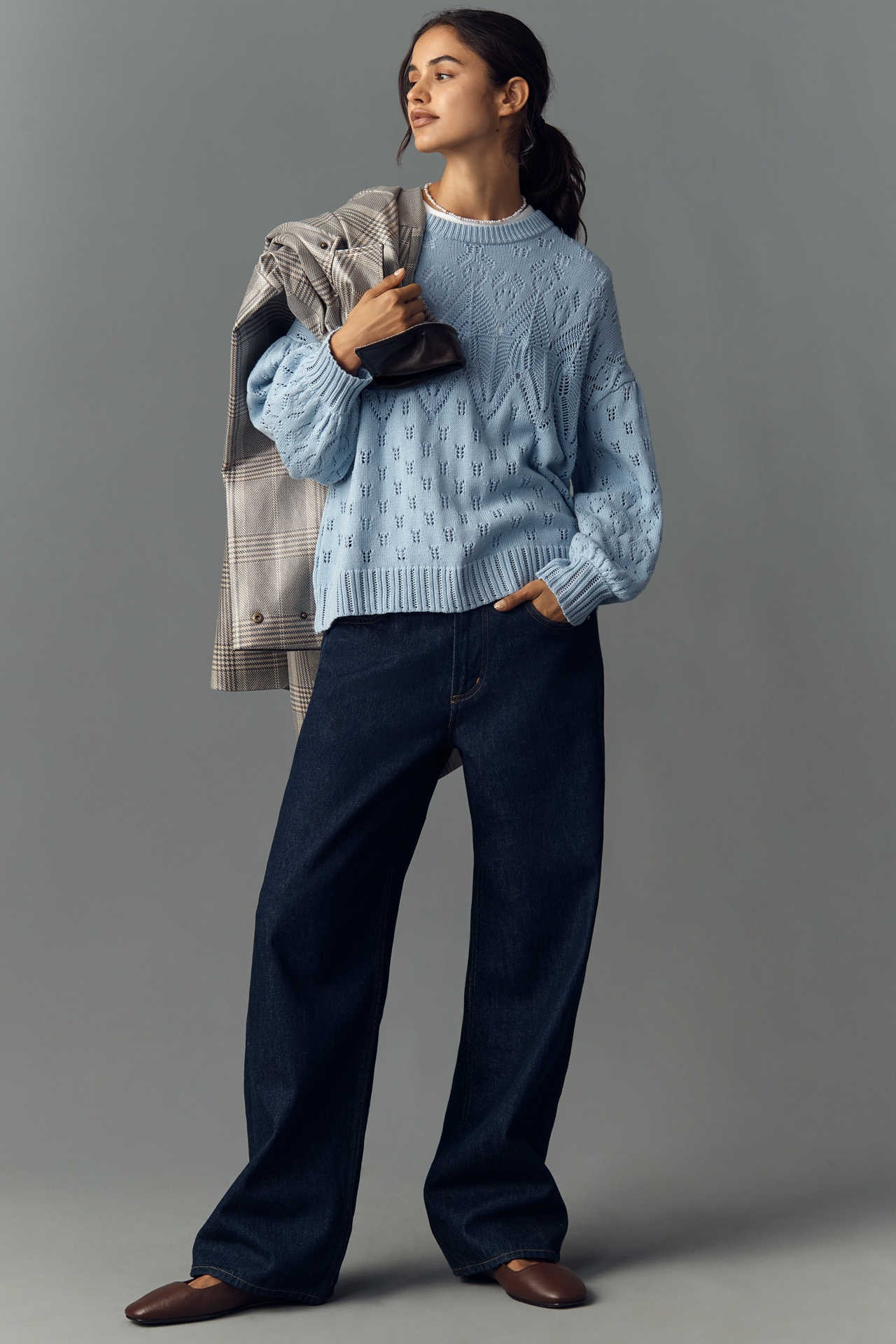 Bishop + Young Favorite Pointelle Knit Sweater