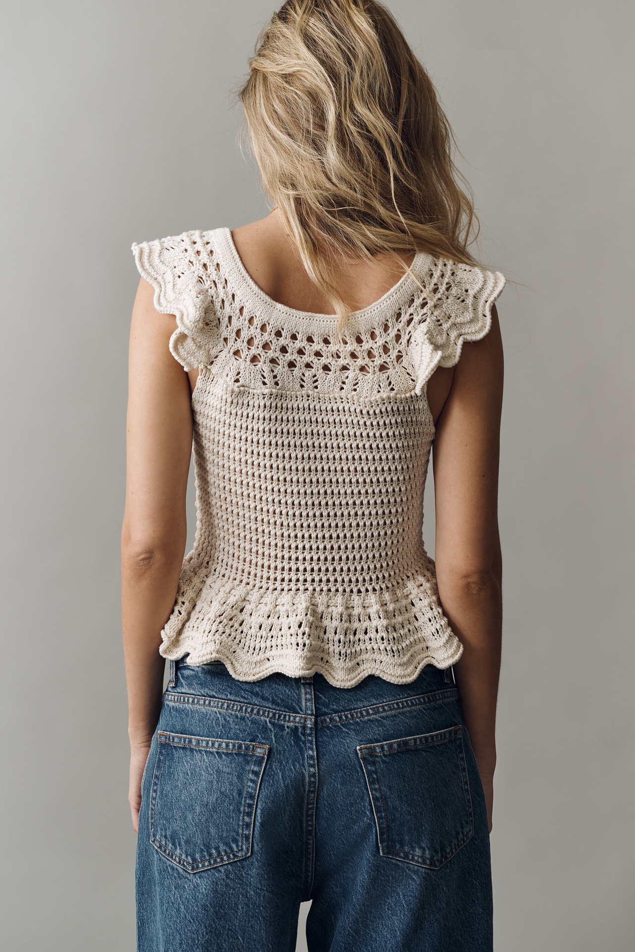 Bishop + Young Bella Cotton Peplum Sweater