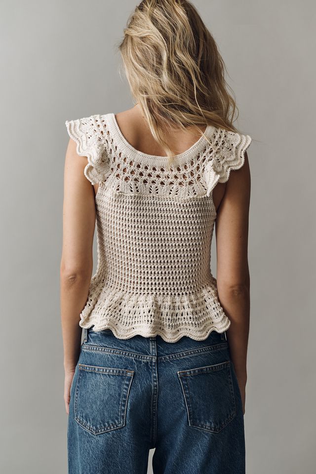Bishop + Young Bella Cotton Peplum Sweater #1