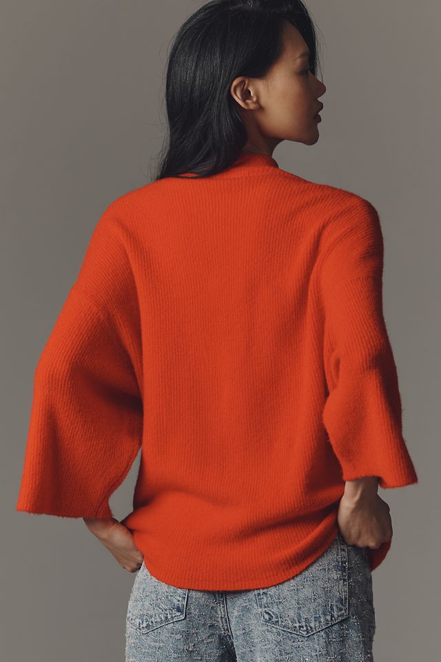 American Vintage V-Neck Cropped Cardigan Sweater #2
