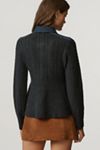 Pilcro Peplum Cable Cardigan Sweater