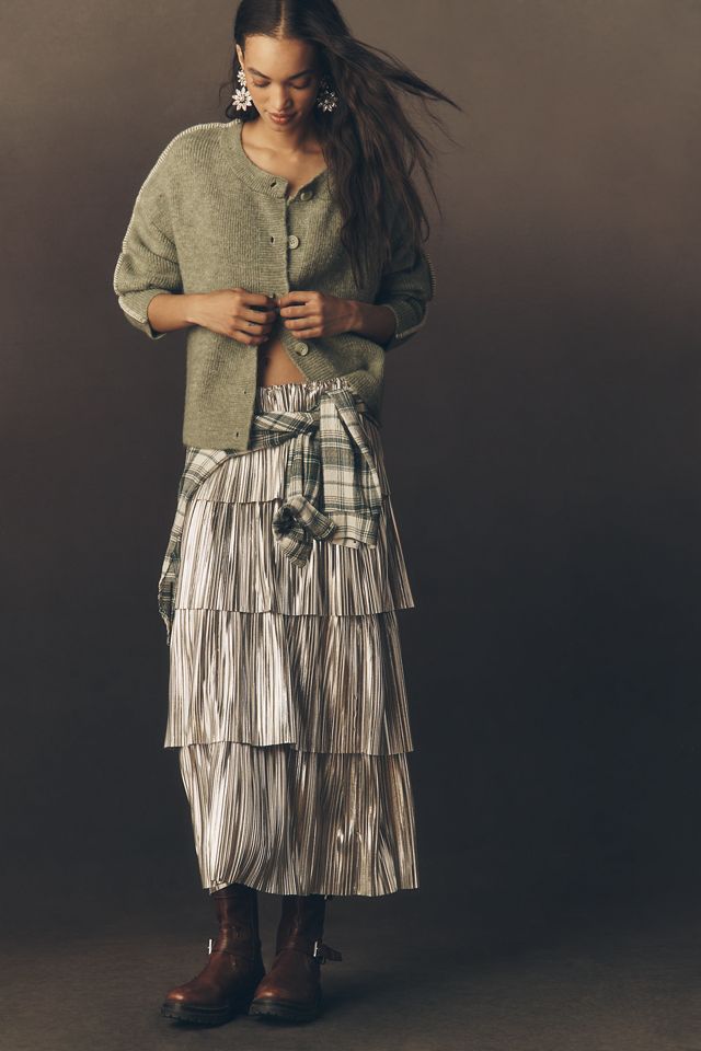 Pilcro Whipstitch Cardigan Sweater