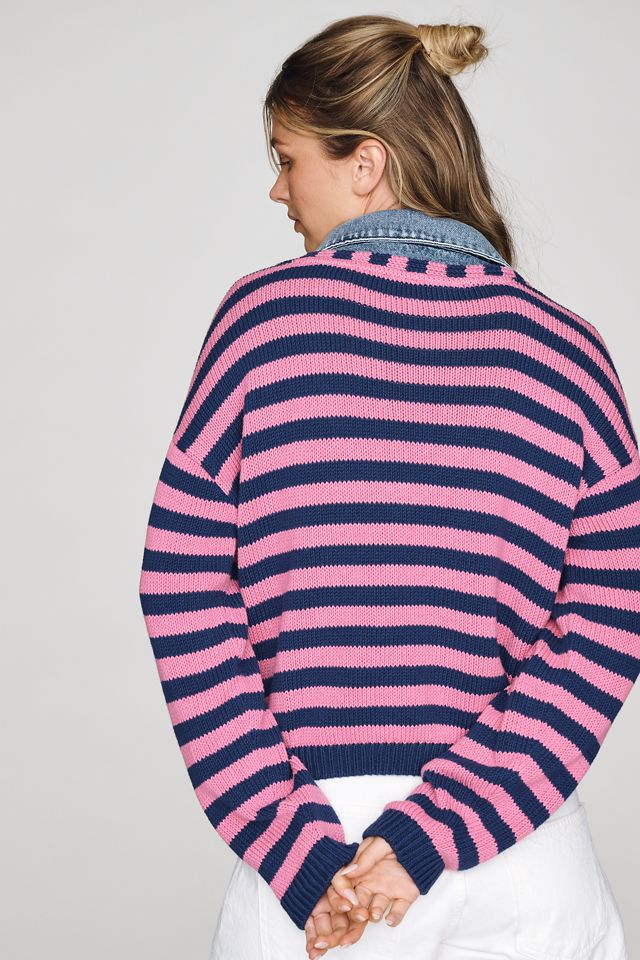 Pilcro 100% Cotton Twofer Collared Sweater #2