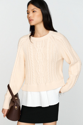 By Anthropologie Delphine Twofer Sweater by Anthropologie