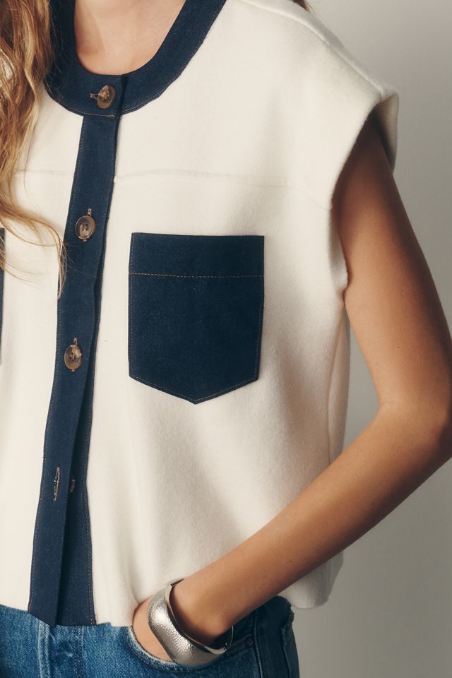 Pilcro Cardigan Sweater Vest #2