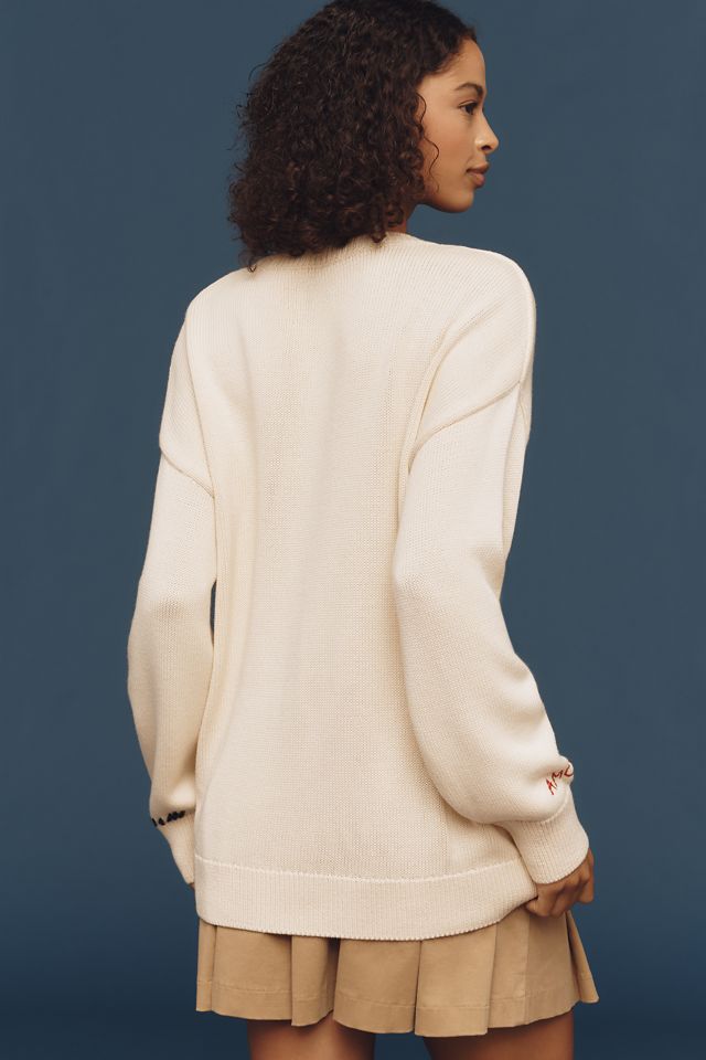 Maeve Crew-Neck Whipstitch Heart Icon Sweater #2